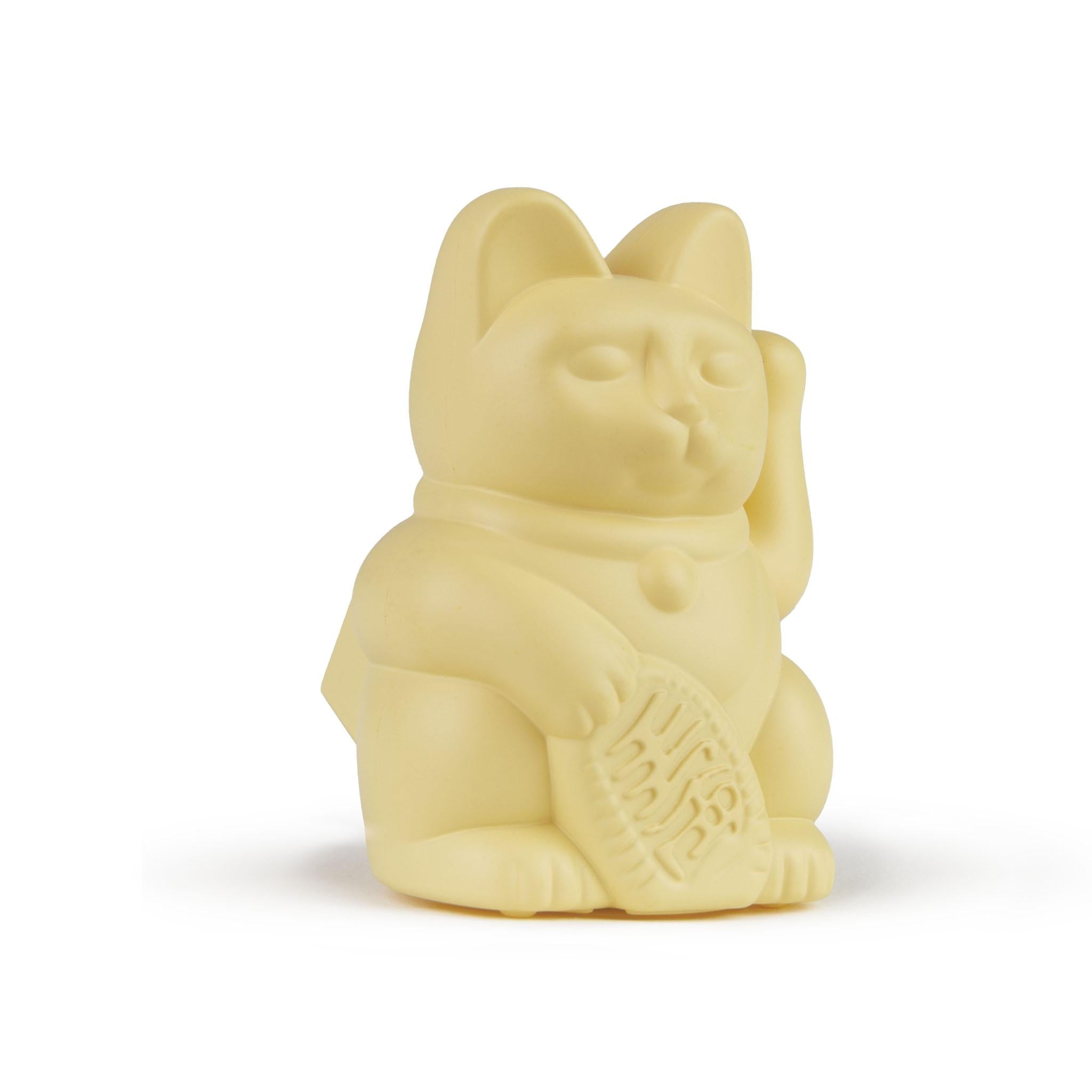 Solar Lucky Cat Winkekatze gelb