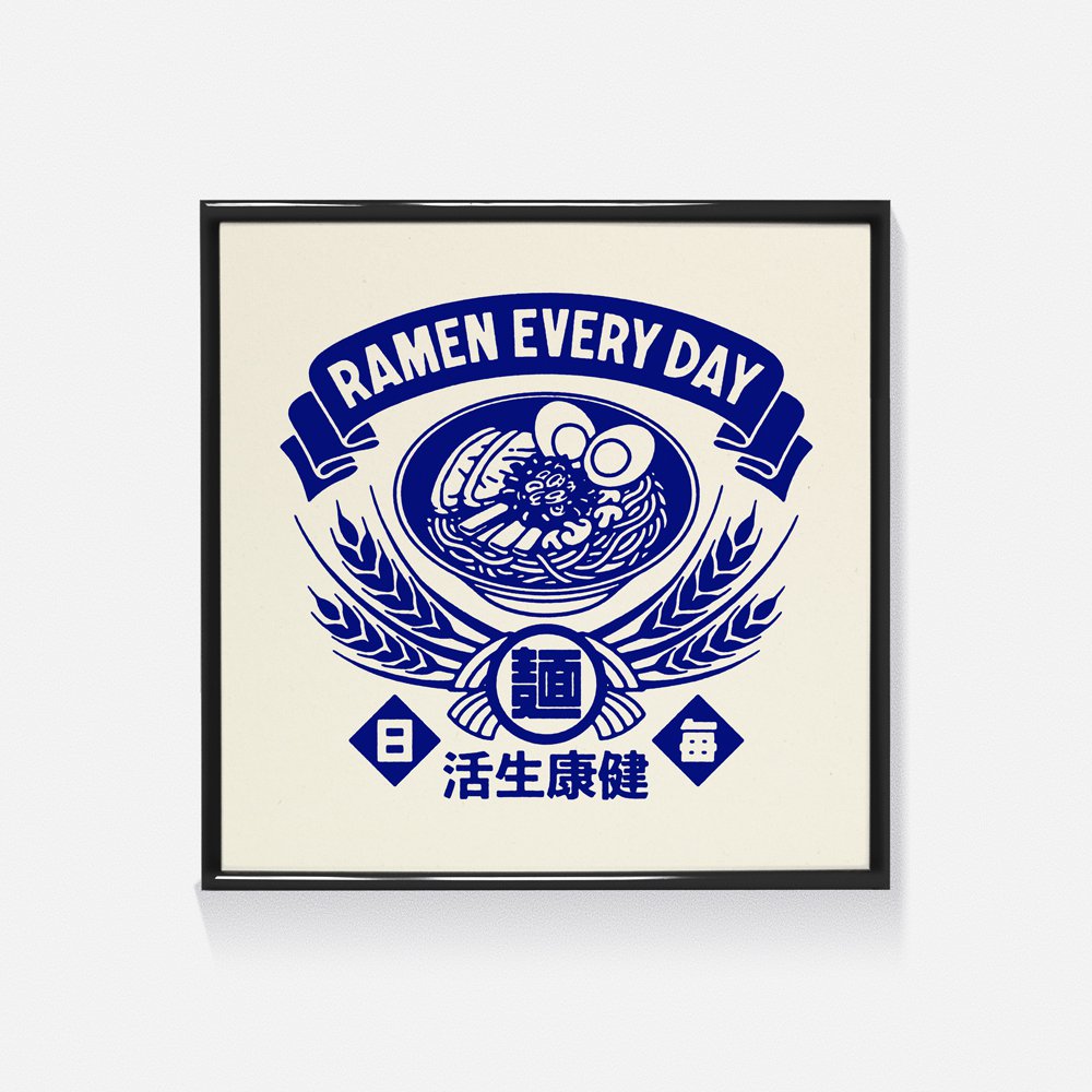 Ramen Every Day 30x30cm