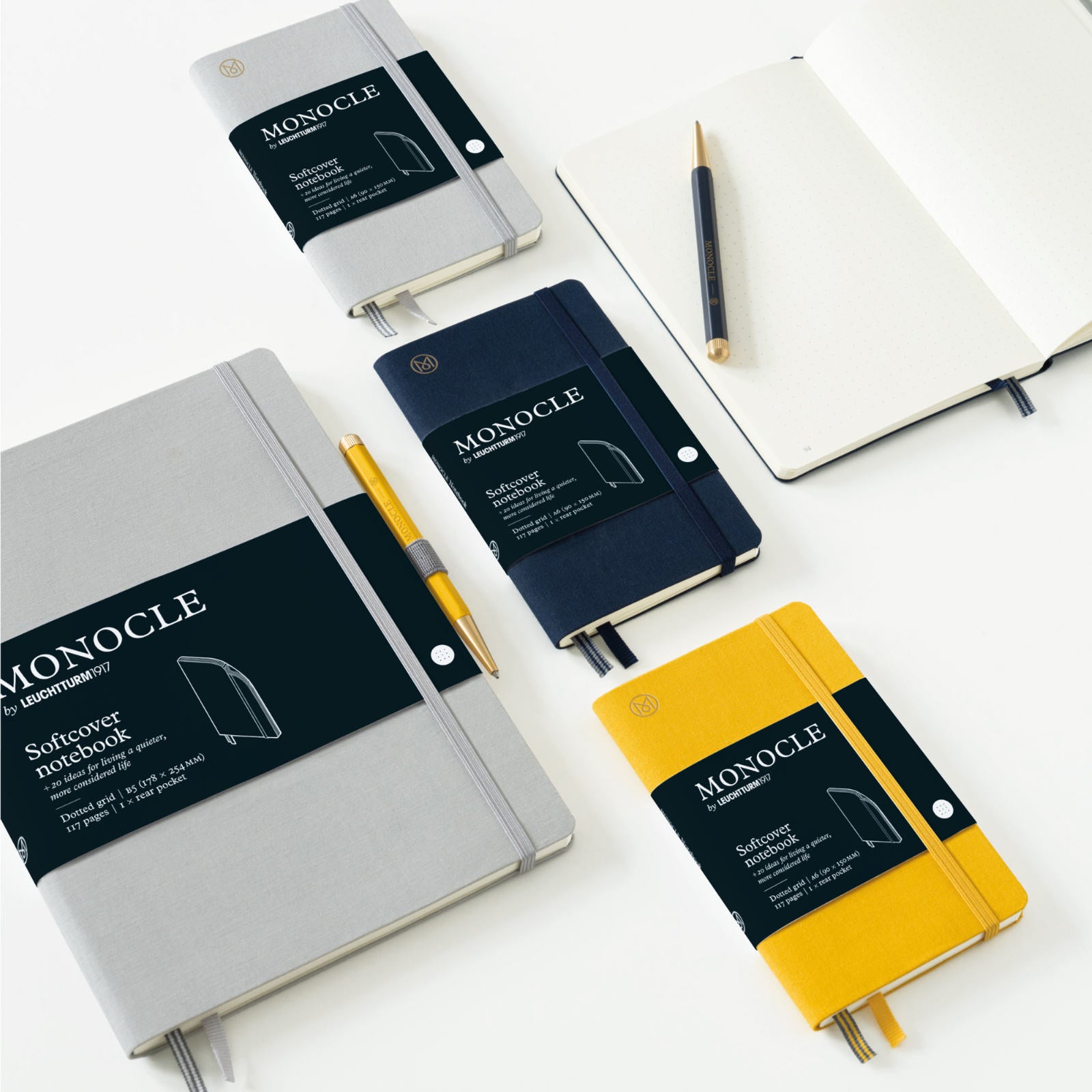 Softcover Notizbuch B5 Hellgrau