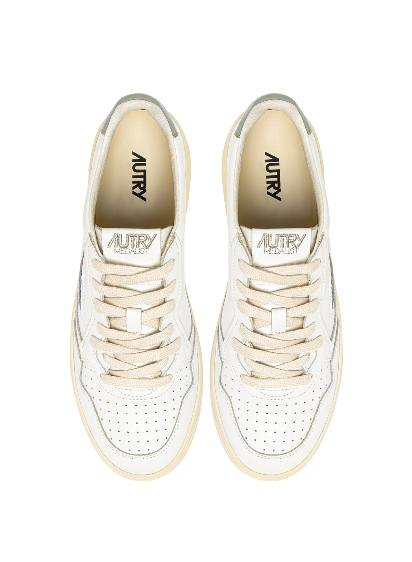 AUTRY Man Medalist LL11-Leat/Leat white/seagreen