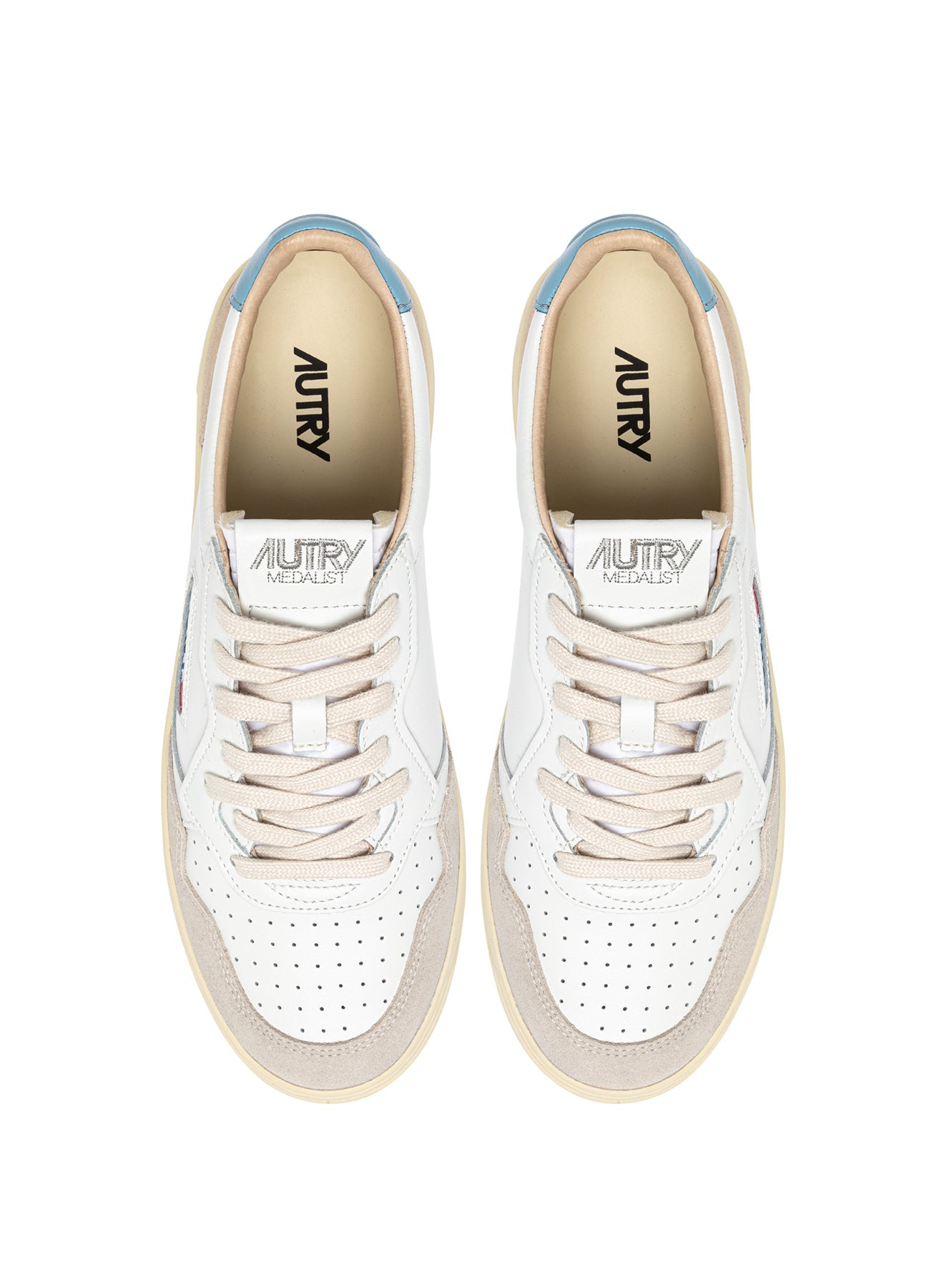 AUTRY Man Medalist LS12-Leat/Suede white/forget