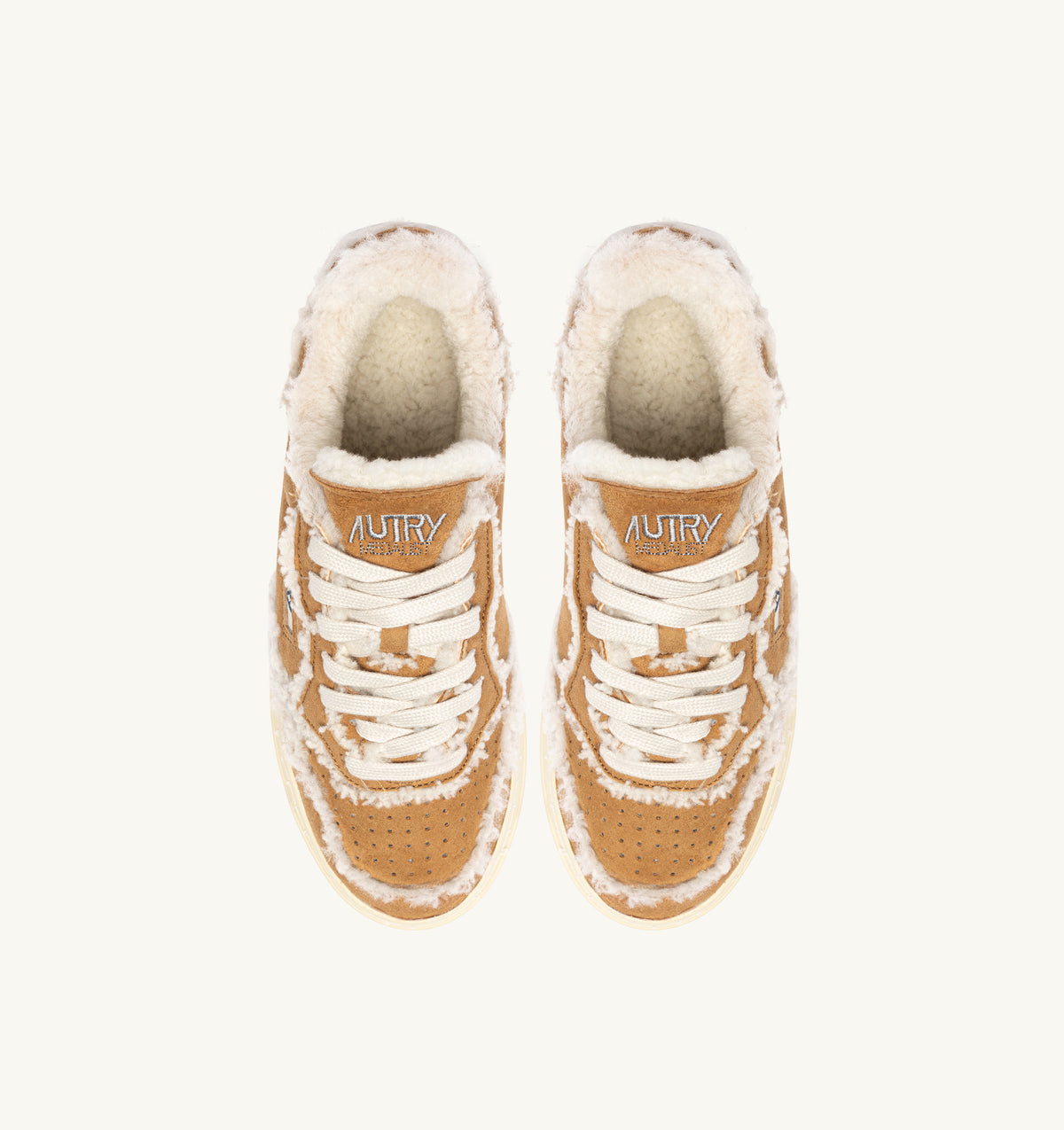 AUTRY Wom Medalist GX01 - Suede/Sherling Cognac