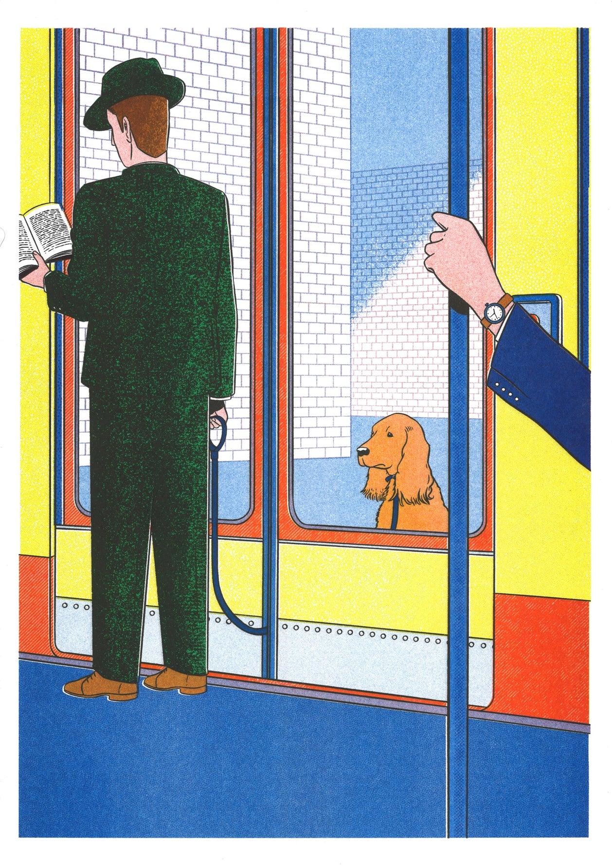 Simon Bailly Poster „Le Métro"