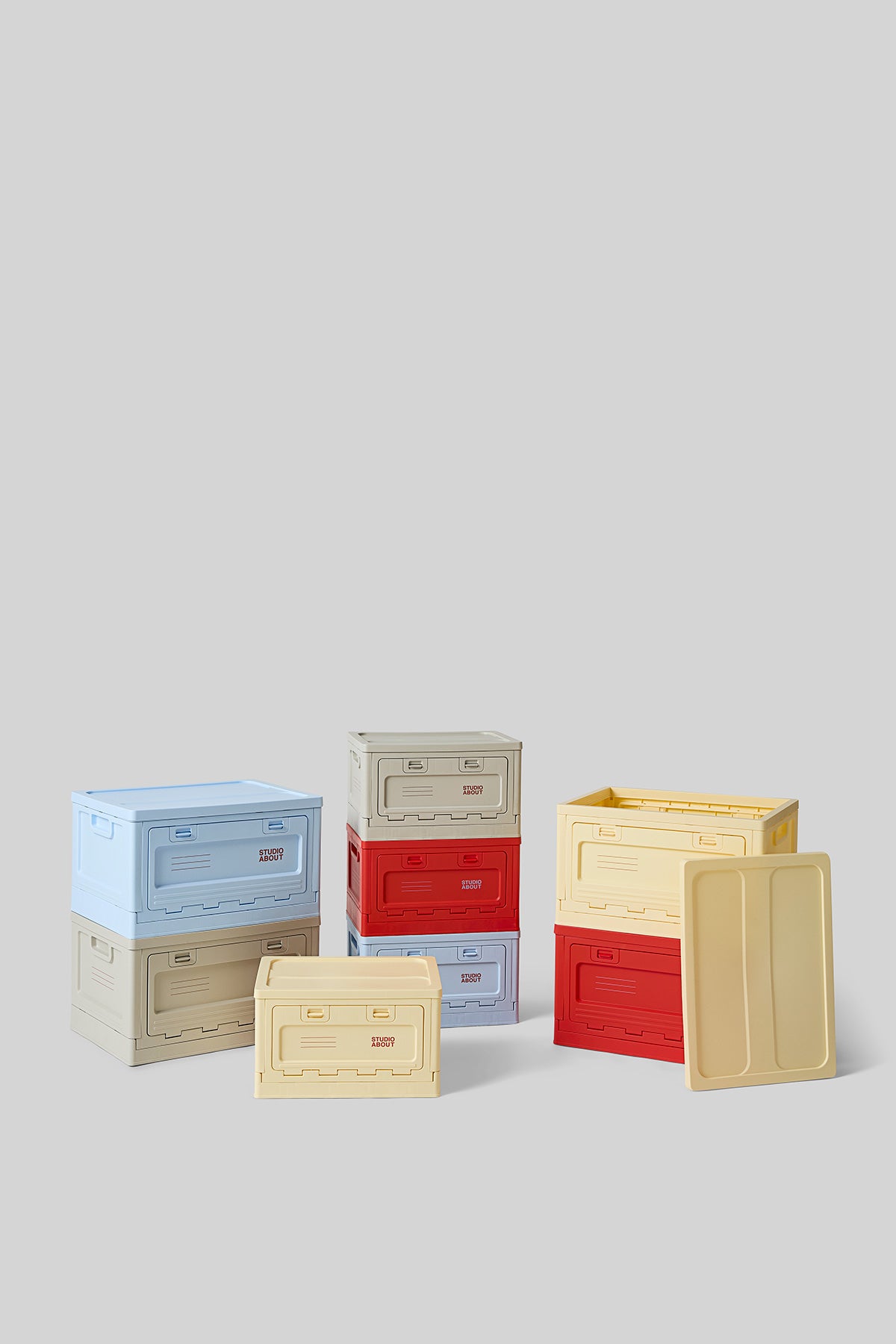 stapelbare Aufbewahrungsbox "Medium Red"