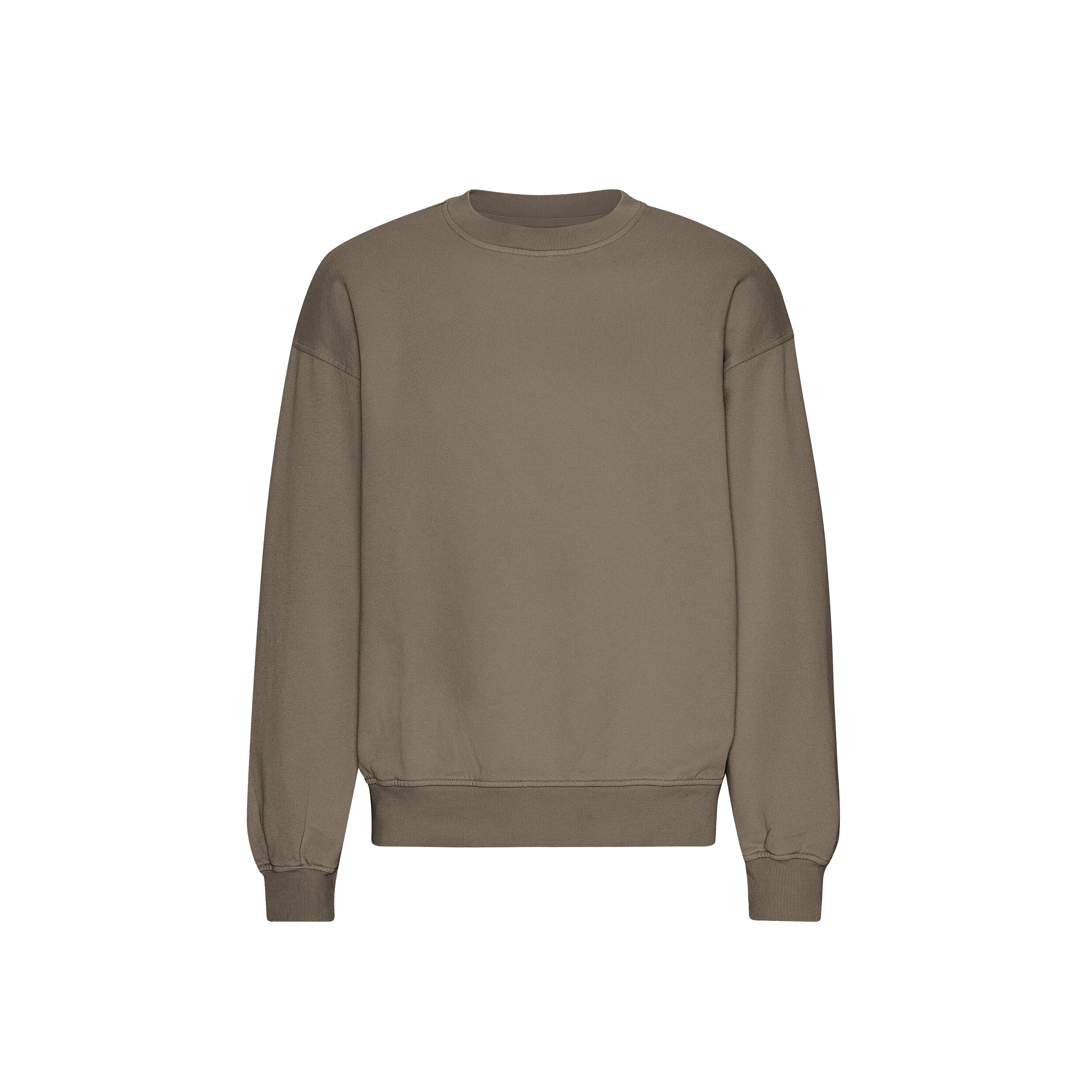 Organic Oversized Crew - cedar brown