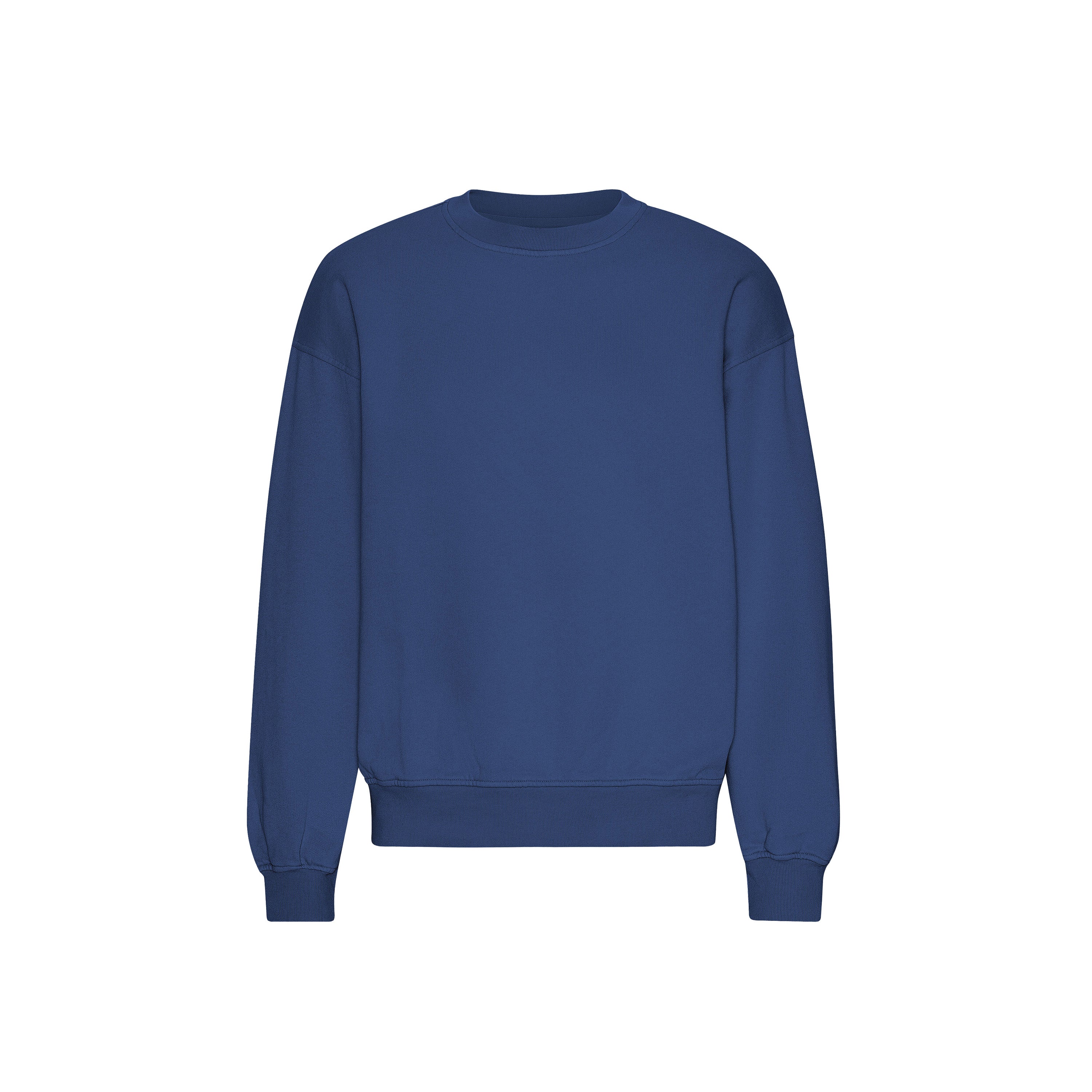 Organic Oversized Crew - marine blue