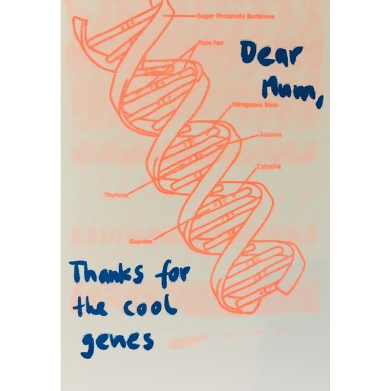 Dear Mum, Genes - Klappkarte