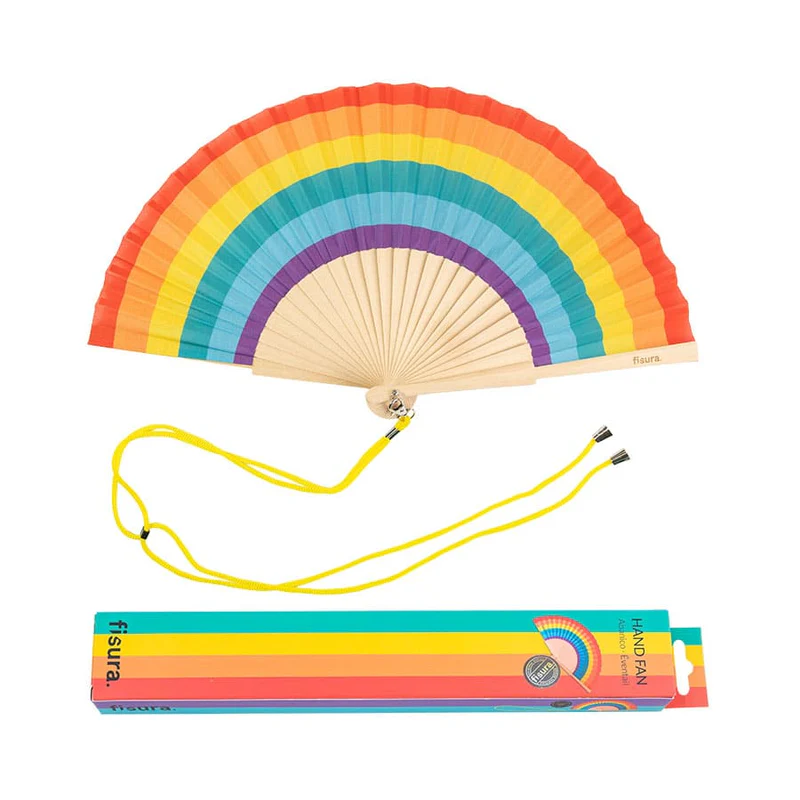 Hand fan RAINBOW