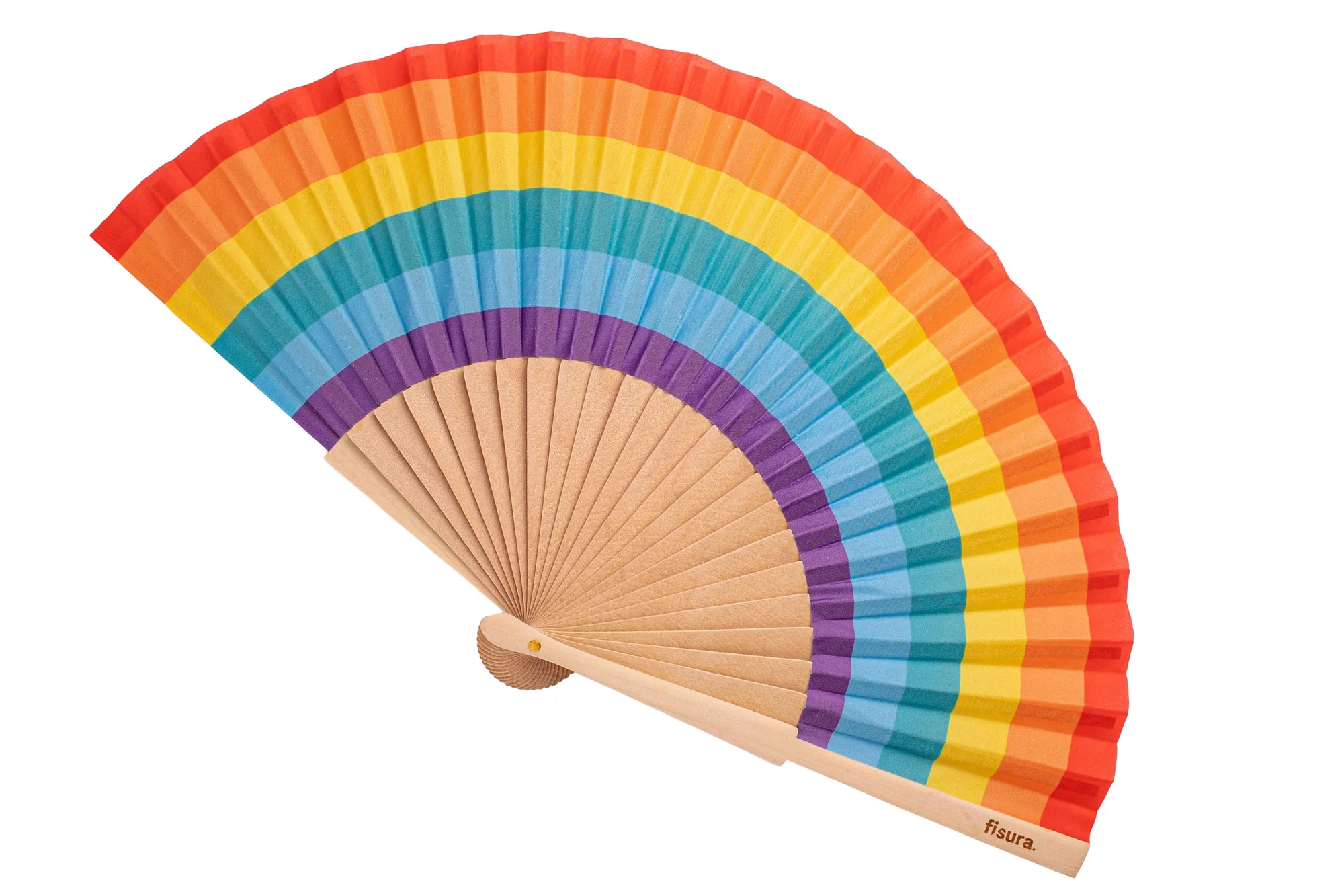 Hand fan RAINBOW