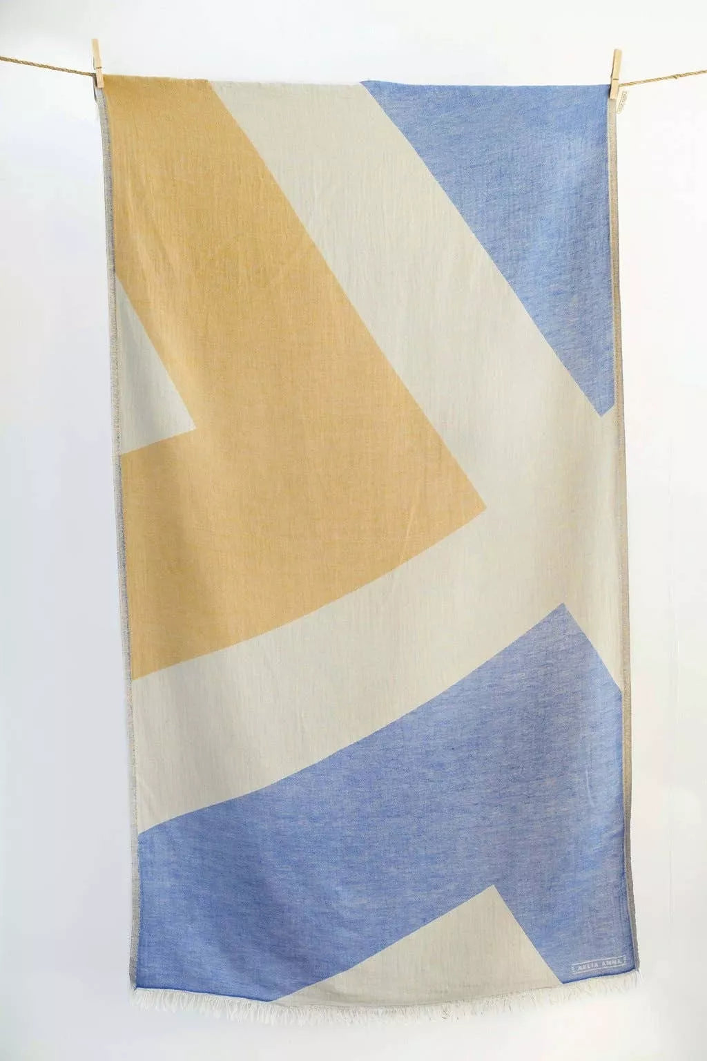 Beach Towel Glyfada parl.blue & mustard