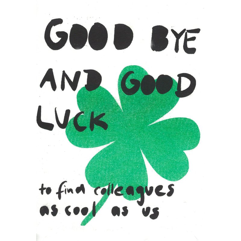 Good Bye And Good Luck - Card