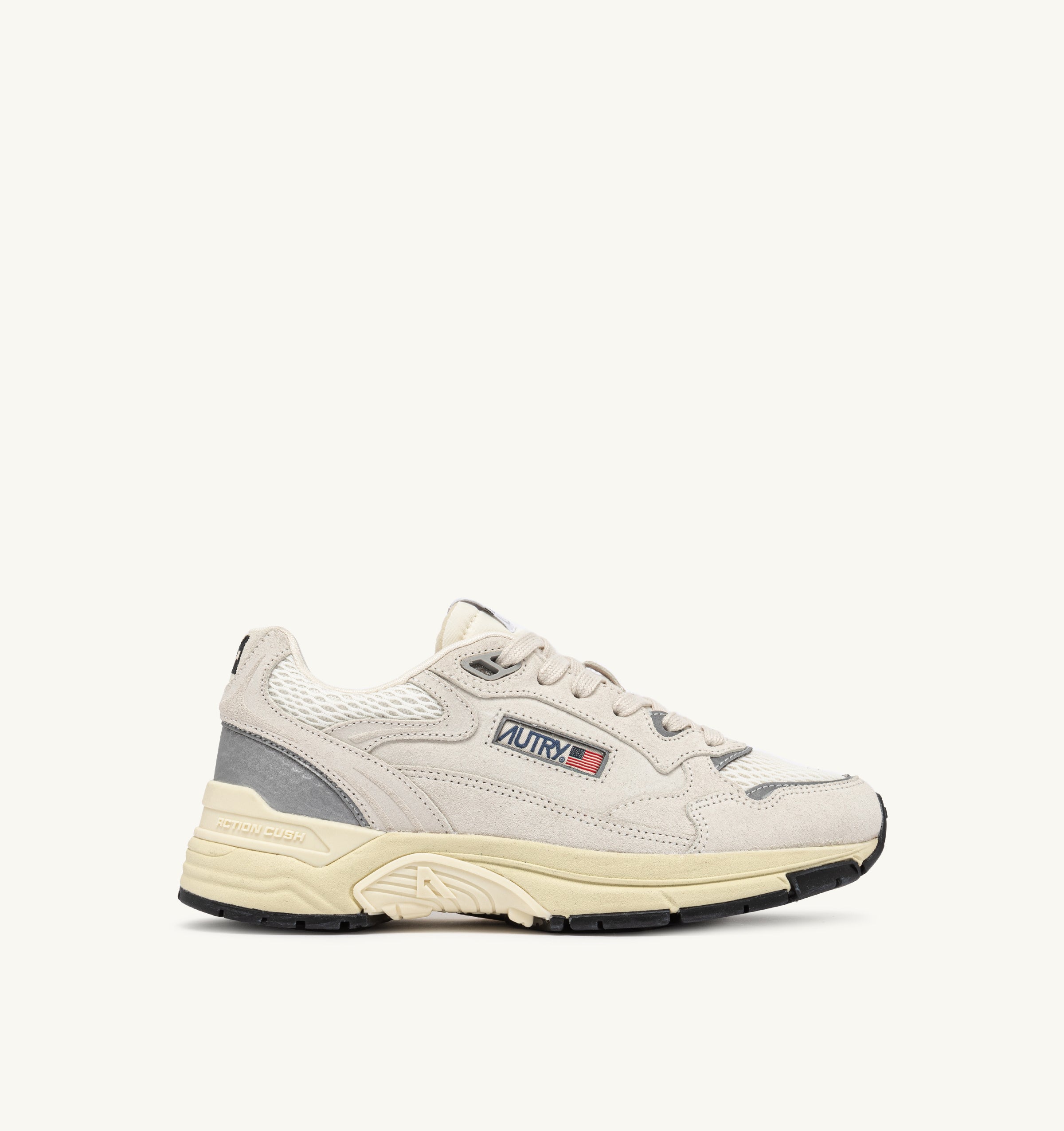 AUTRY Women Hyperway UM10 - Mesh/Wildleder white/silver