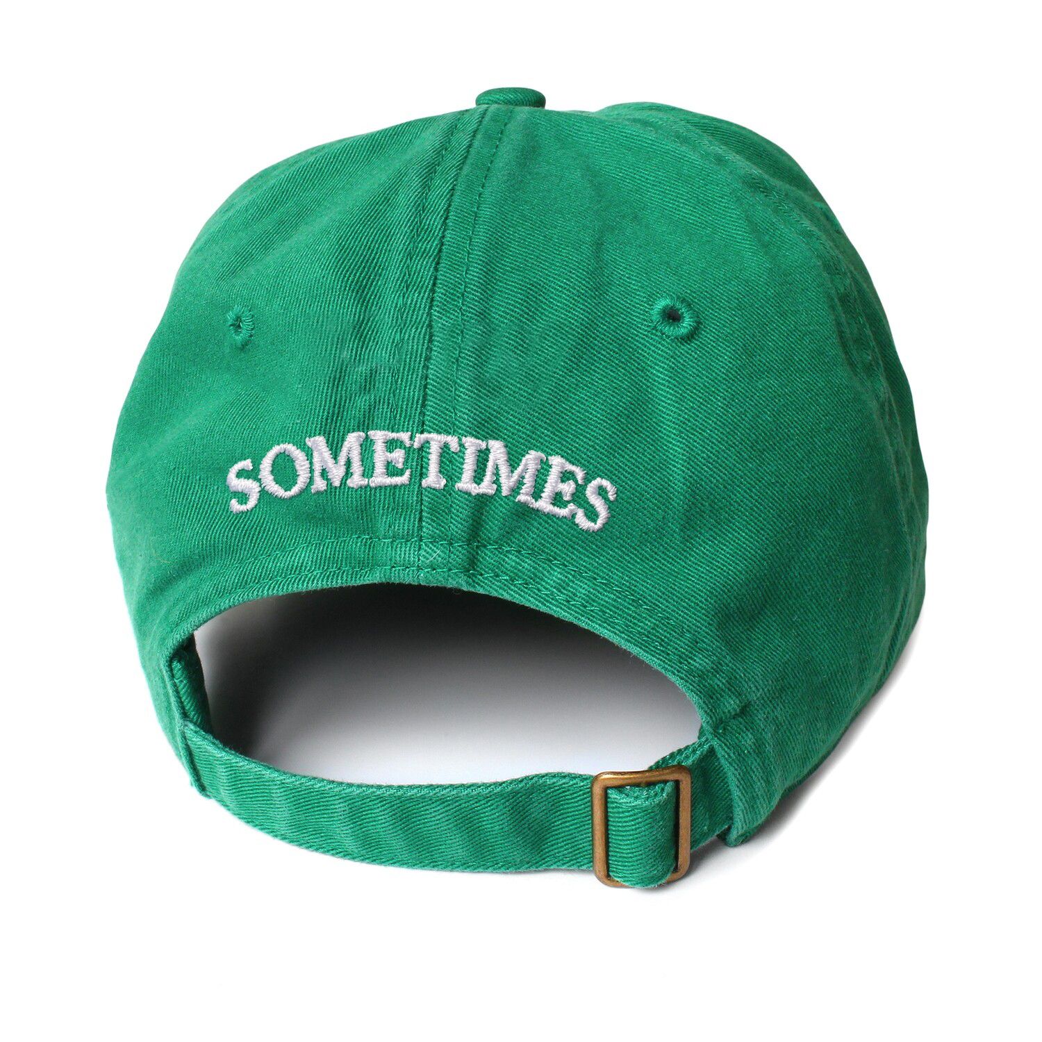 Cap - I work here - sometimes - green