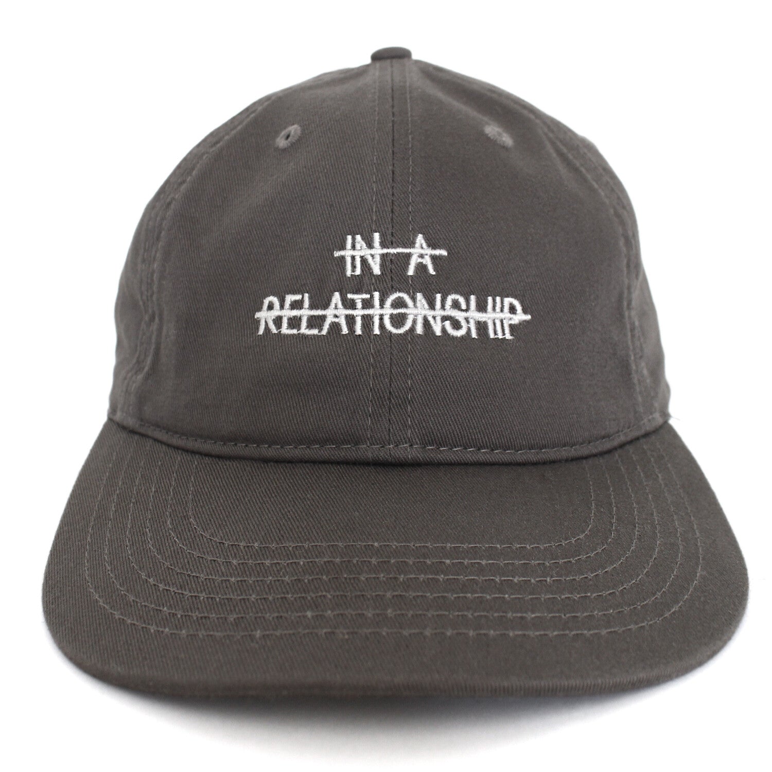 Cap - In a Relationship/Crossed - charcoal