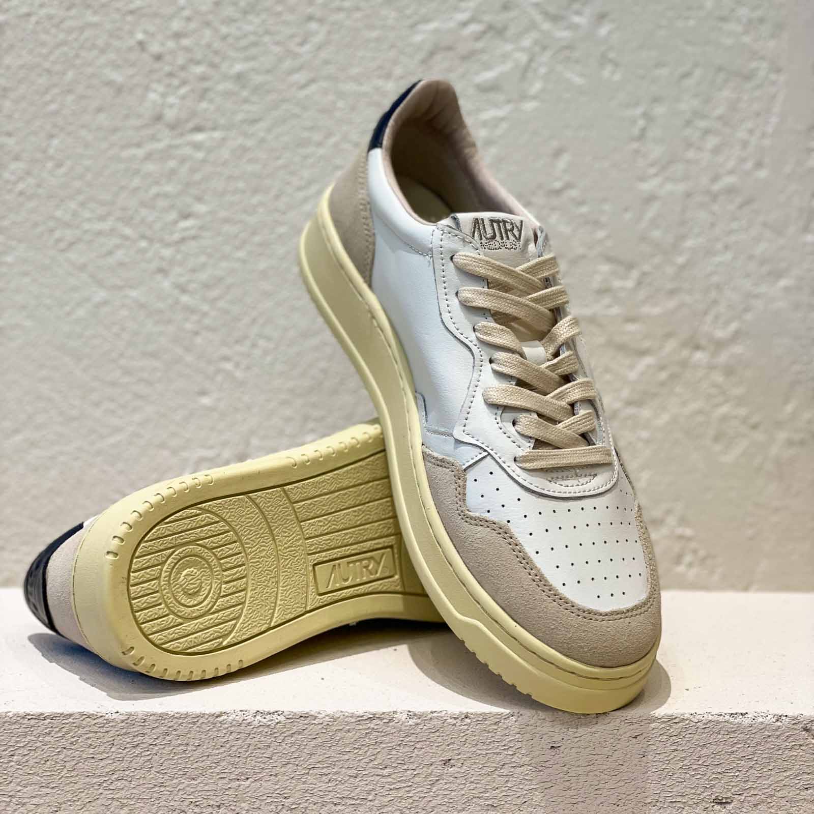 Autry Womens Medalist - Leder weiß/suede/schwarz LS21