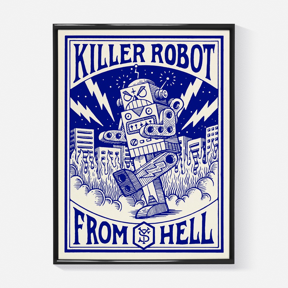Killer Robot 30x40cm
