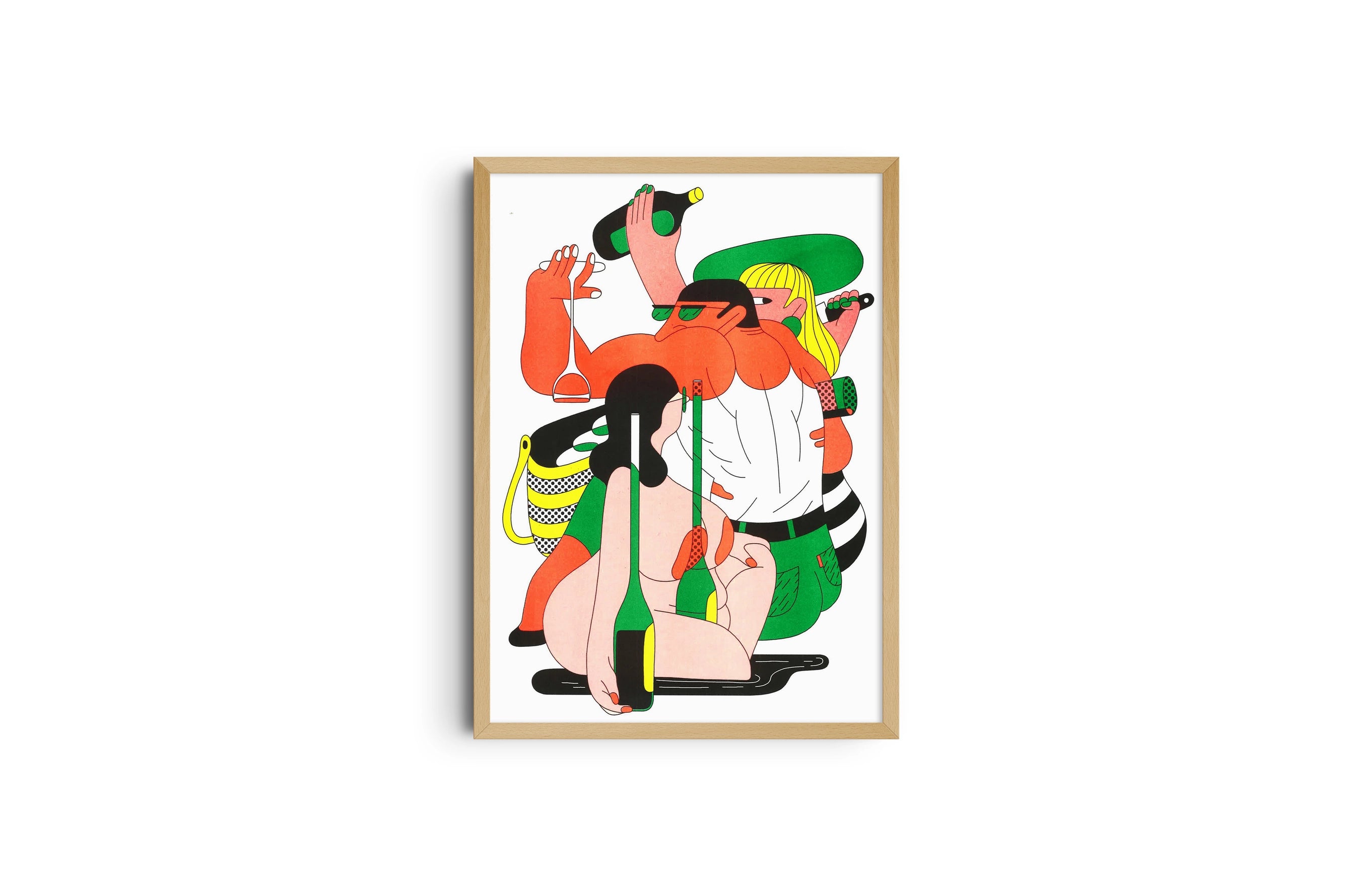 Simon Landrein Poster „Bouteille"