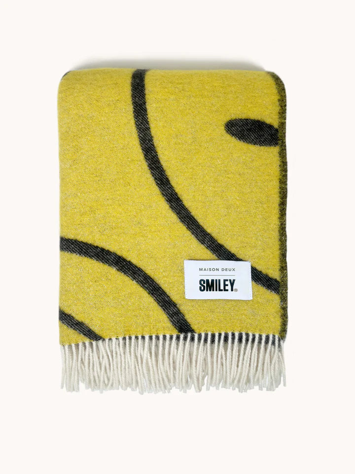 Smiley Blanket Yellow