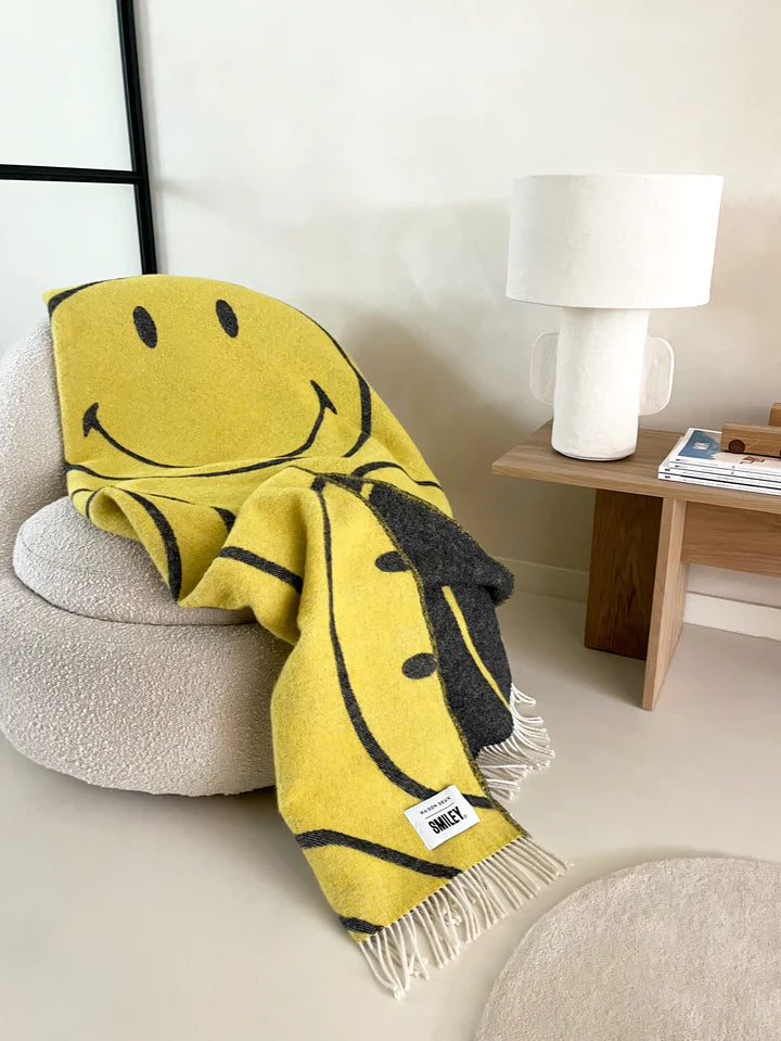 Smiley Blanket Yellow