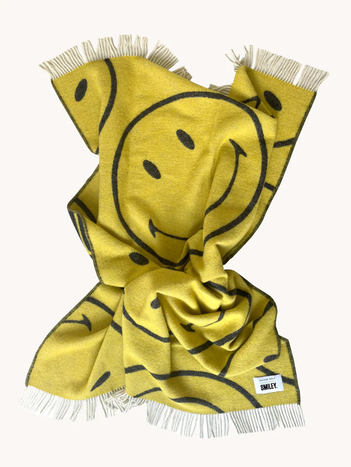 Smiley Blanket Yellow