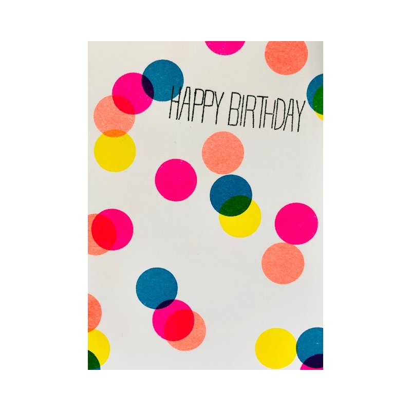 Happy Birthday Dots - Klappkarte