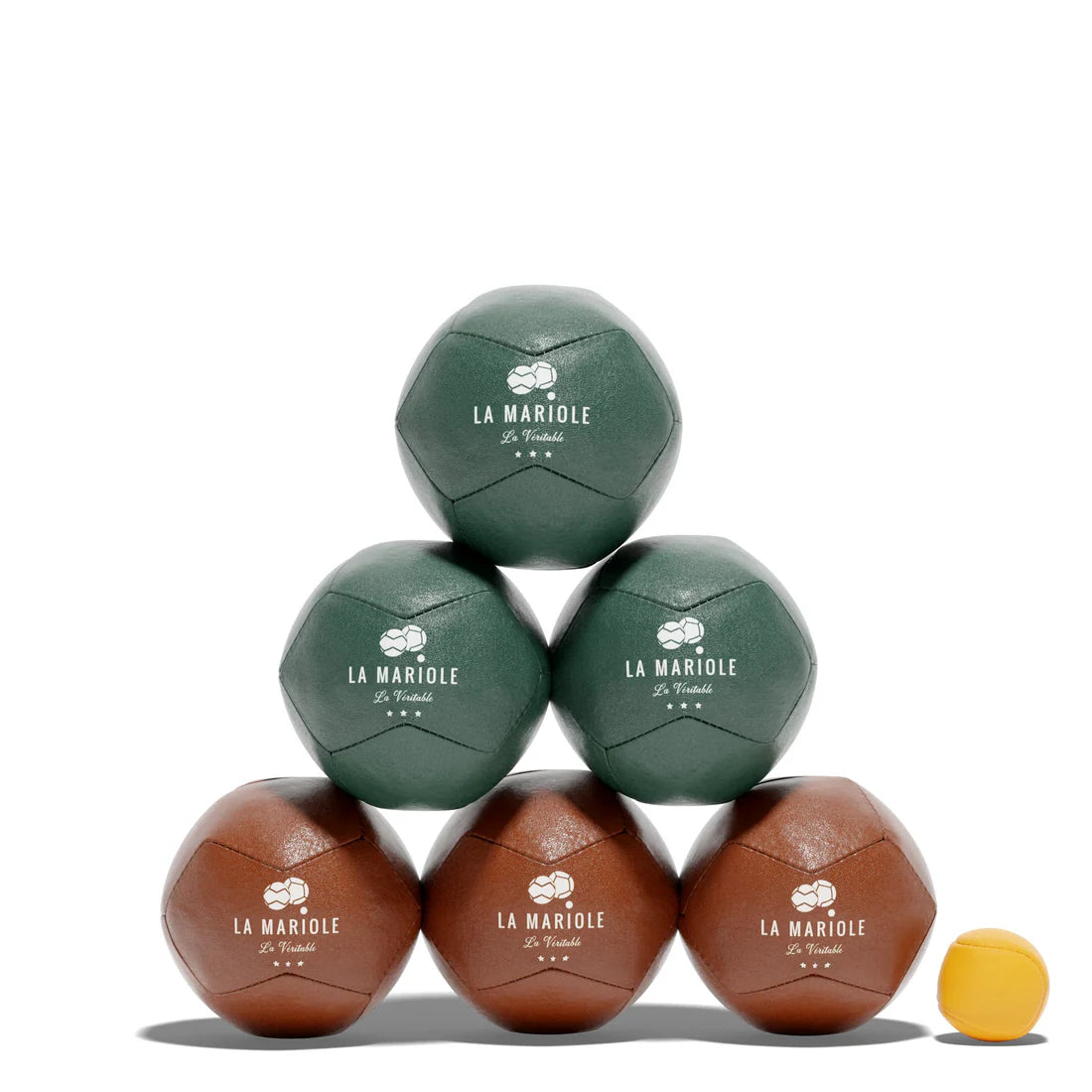 Petanque Boule - green/brown