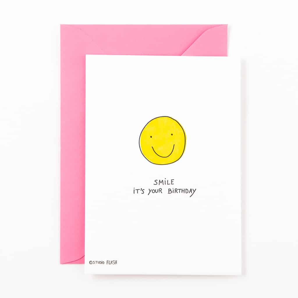 Smile It's Your  Birthday- Card