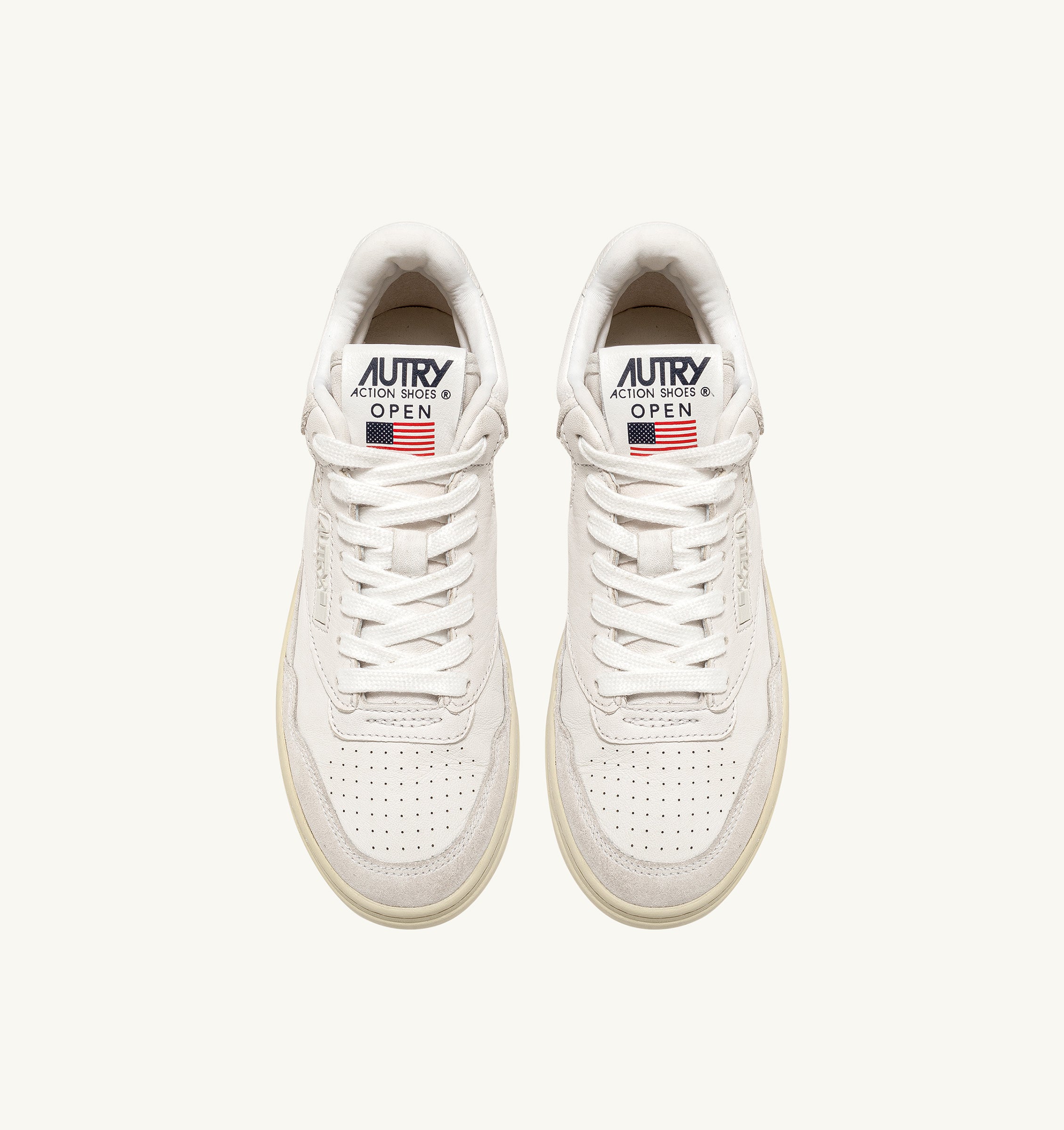 AUTRY Mid Man Open CE11 - All White